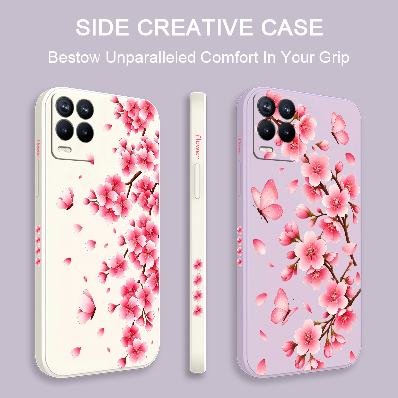 Pink Flower Print Phone Case F - Realme Note 50 ulasan dan harga