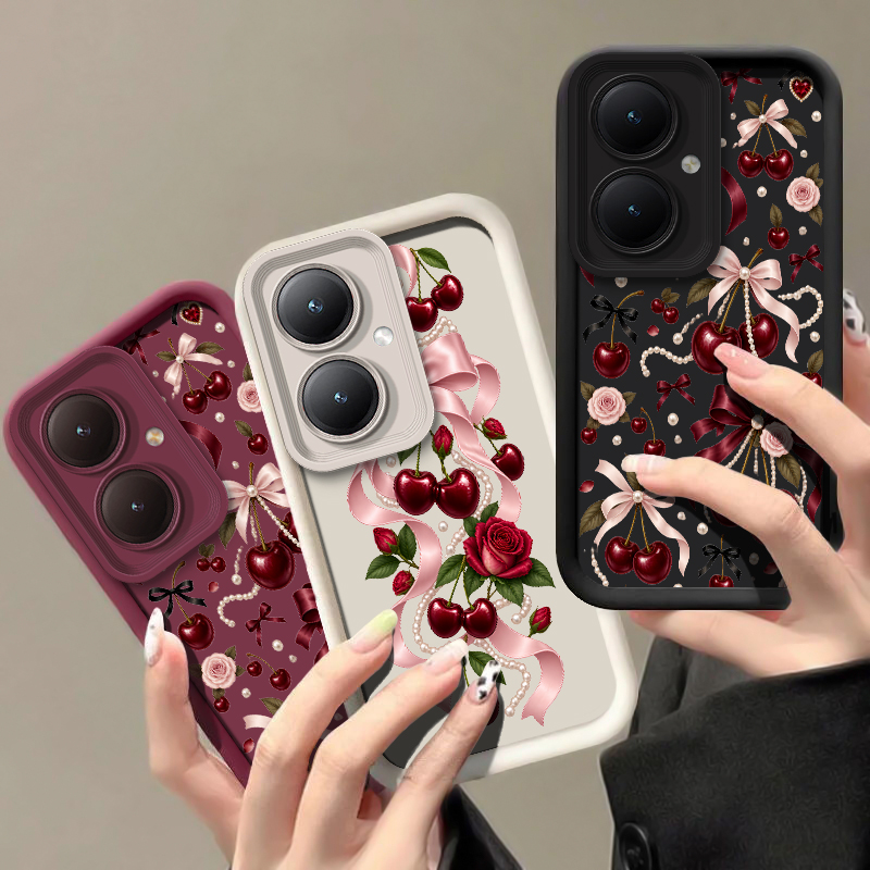 Cartoon Cherry Bow Pattern Pho - Vivo Y28 ulasan dan harga