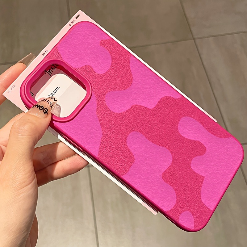 Rose Red Cow Lichee Pattern Ph - Apple Iphone 15 Pro Max ulasan dan harga