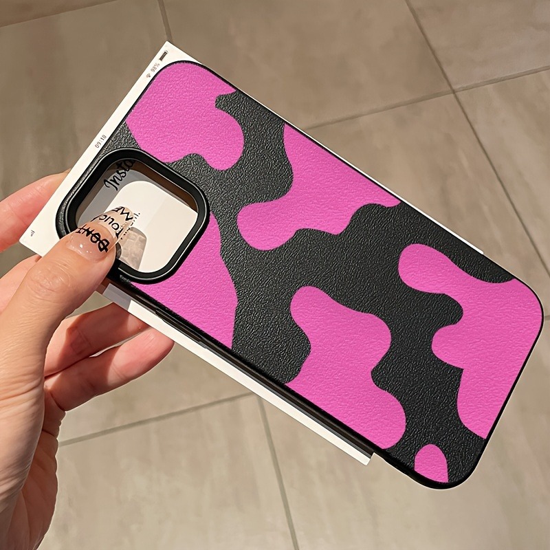Rose Red Cow Lichee Pattern Ph - Apple Iphone 15 Pro Max ulasan dan harga