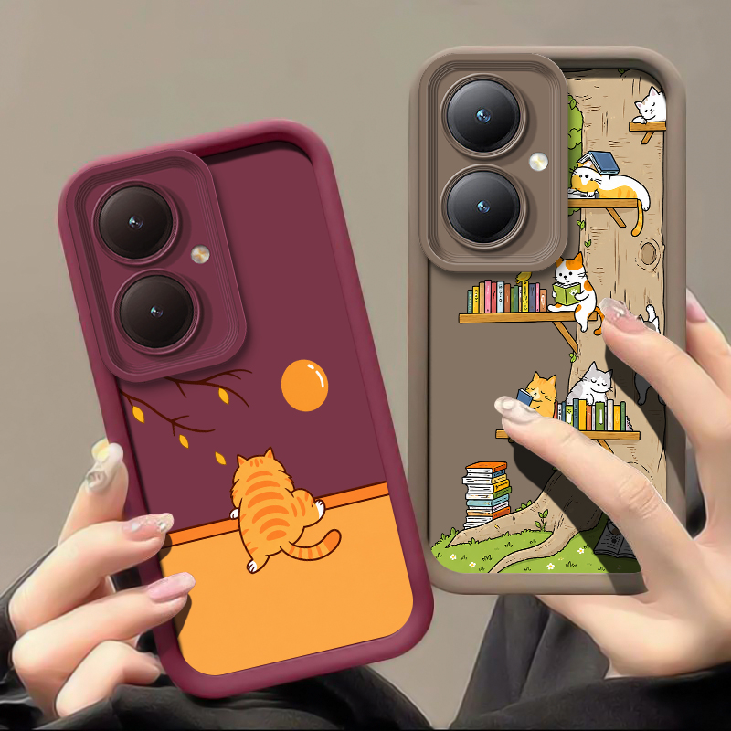 Cute Coloful Cats Phone Case F - Vivo Y28 ulasan dan harga