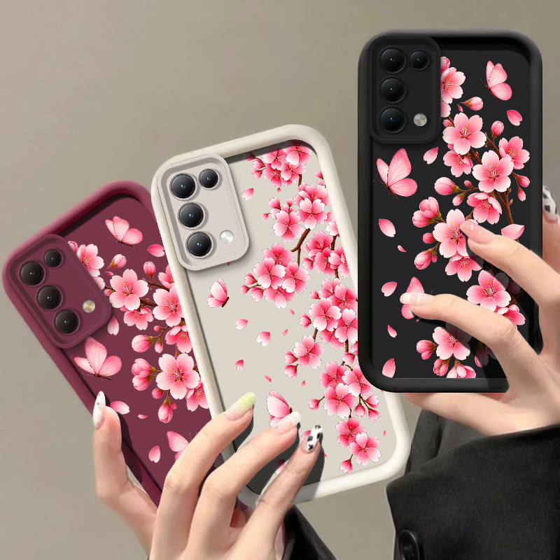 Pink Flower Print Phone Case F - Realme Note 50 ulasan dan harga
