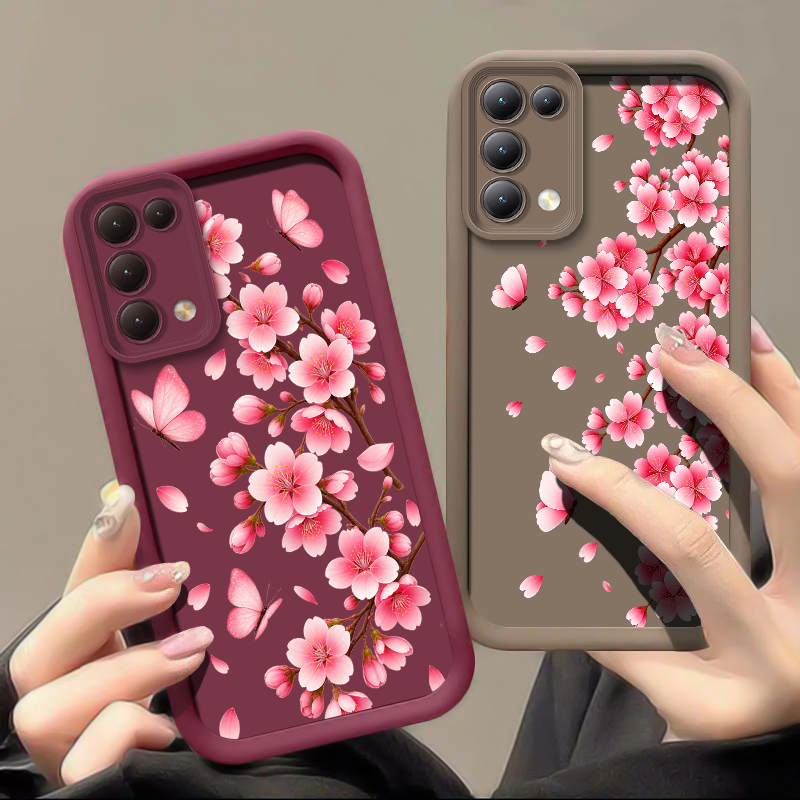 Pink Flower Print Phone Case F - Realme Note 50 ulasan dan harga